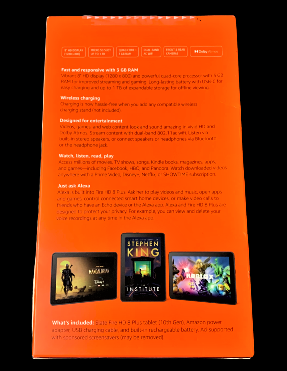 Amazon Fire HD 8 Plus (10th Gen) 32GB, Wi-Fi, 8
