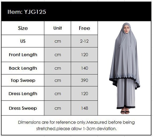 Ramadán Mujeres Khimar Vestido de Oración Kaftán Niqab Vestido Árabe Disfraces Islámicos - Imagen 203 de 315