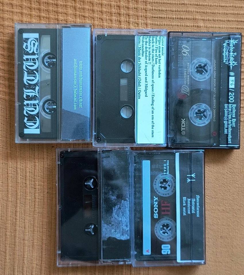 Cultus X5 cassettes LOT RARE ffo leviathan peste noire jute gyte wrang - Imagem 2 de 2