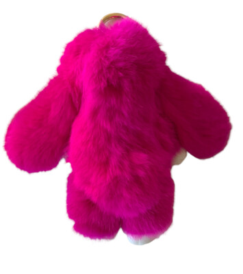 Kopenhagen Fur White Bunny Keychain Handbag Accessory Super Soft