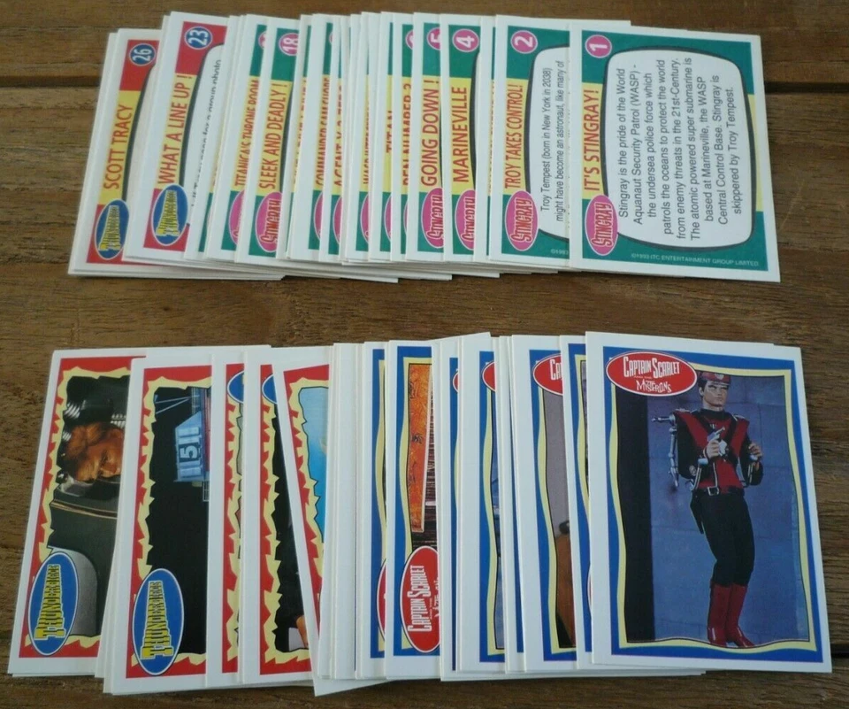 THUNDERBIRDS STINGRAY CAPTAIN SCARLET Set of 66 Cards Gerry Anderson Near Mint - Image 3 of 4