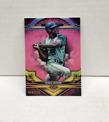 REGGIE JACKSON 2024 Topps Triple Threads TOURMALINE ~ Athletics #'d /125
