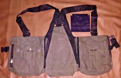 Gilet De Fauconnerie En Cuir Nubuck Marron - Pour Colportage, Chasse, Manipulation D'oiseaux, Neuf