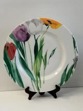 Studio Nova Flourish 12 1/8" Salad/ Chop Plate Floral Y0228 Thailand