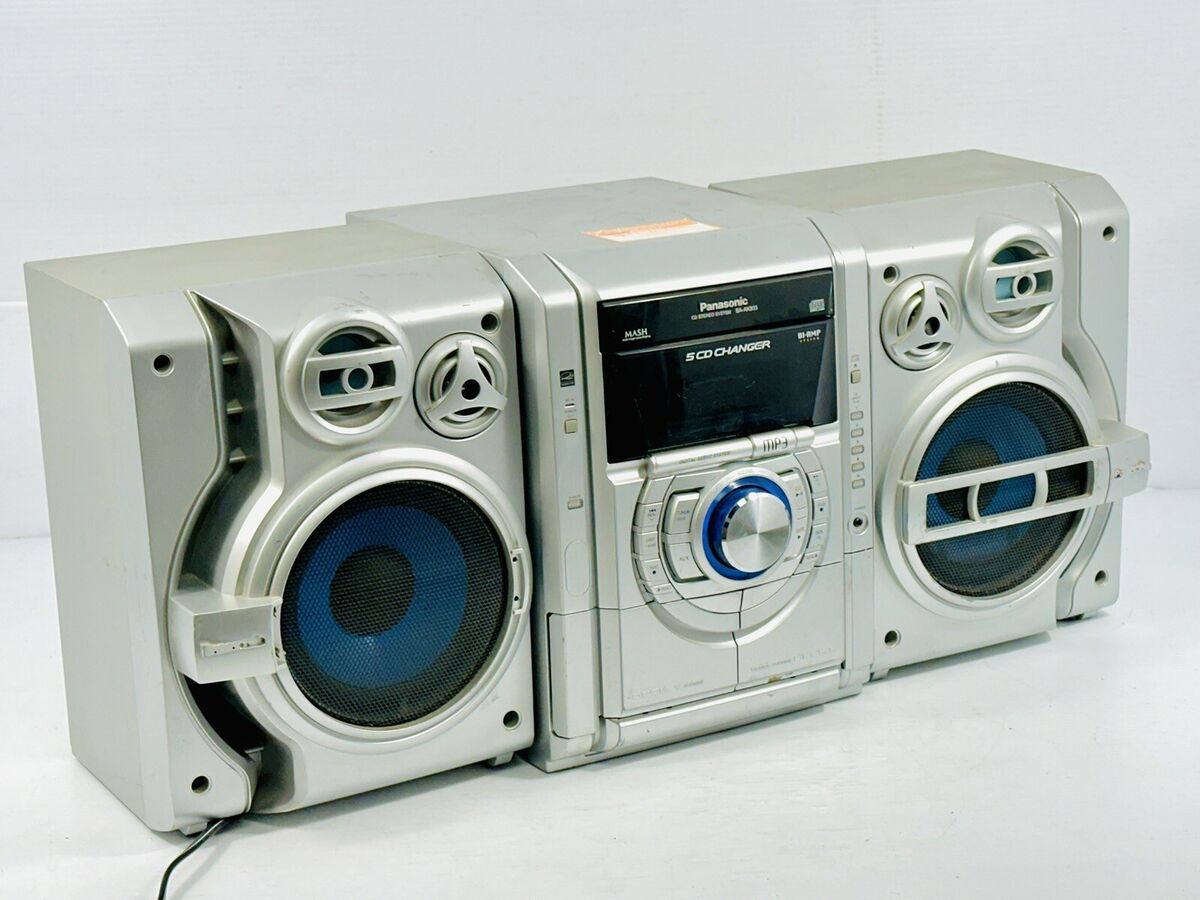 Panasonic SA-AK333 5 CD Changer & Dual Cassette Am FM With 2 Panasonic SA-AK333 5 CD Changer & Dual Cassette Am FM With 2