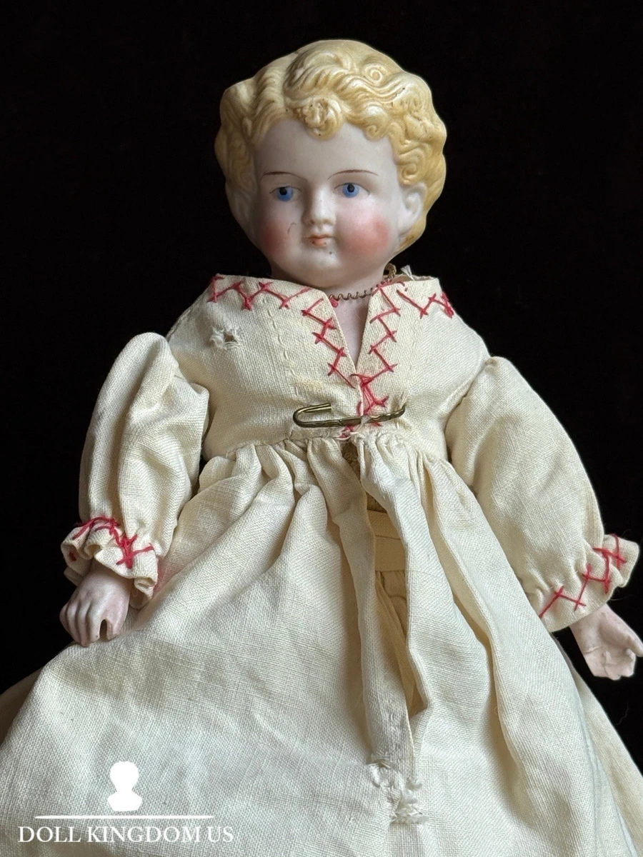 Small German Bisque Doll In Antique German Bisque Dolls for sale