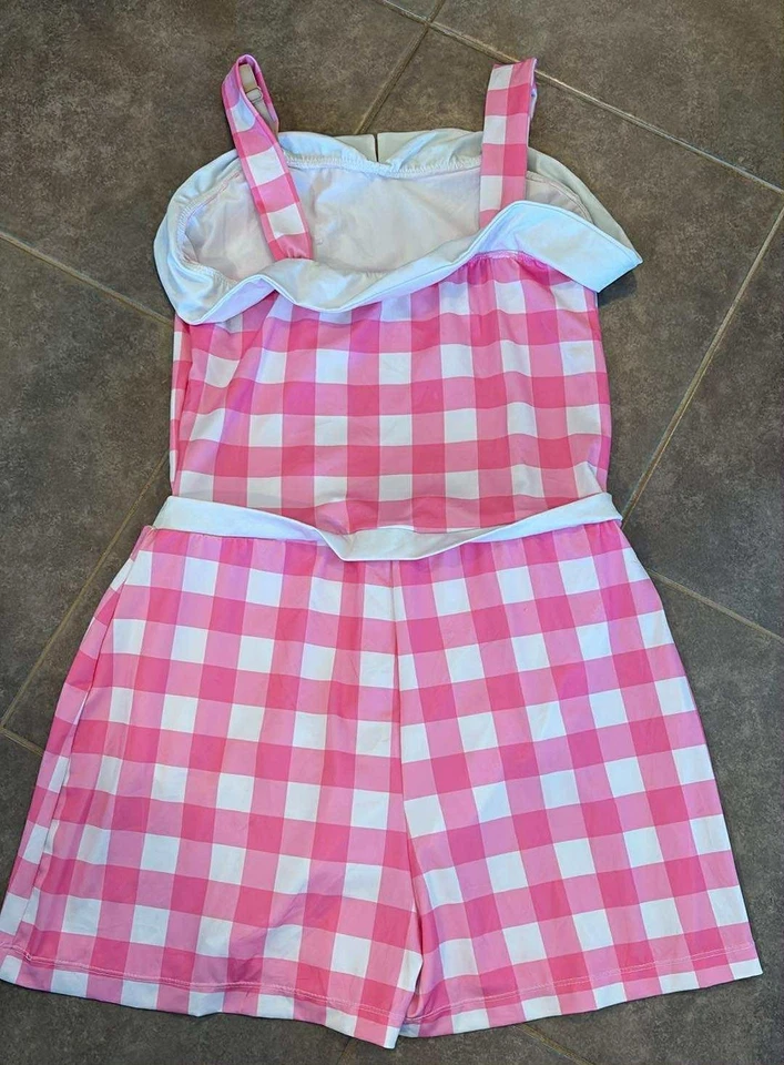 Disfraz de mameluco estilo años 50 fresa tardes guinga mediano Foto 2 de 2