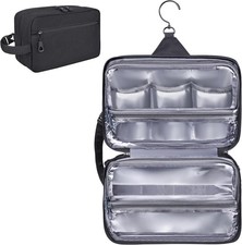 Toiletry Bag for Men, YKK Zippers Hanging Bathroom Shower Hygiene Bag with Metal