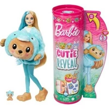 Barbie Cutie Reveal Teddy Bear Dolphin Costume-Themed Series Doll Distress Pckg