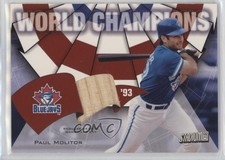 2002 Topps Stadium Club World Champions Relics Paul Molitor #WC-PM HOF ni4