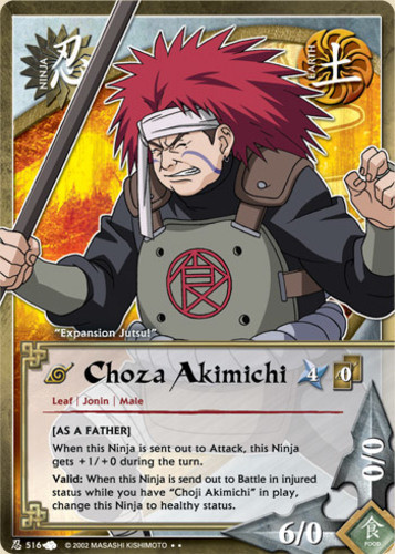 Choza Akimichi - N-516 - Rare - 1st Edition - Foil A New Chronicle