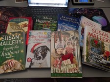 Lot Bundle 8 CHRISTMAS Winter HCDJ Paperback BOOKS Very Good SEE ALL PICS