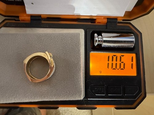 Nachlass 14k Gelbgold 0,70ctw natürlicher Diamant Gürtelschnalle Bandring Größe 6,75 - Bild 24 von 24