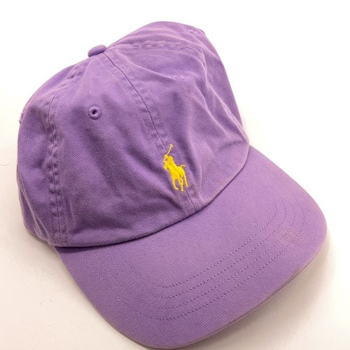 Purple pink lilac cotton polo Ralph Lauren leather belt buckle back strap