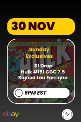 Brzkr Blind Bags Exclusives $1 Start Hulk #181 CGC 7.5 Signed Lou Ferrigno