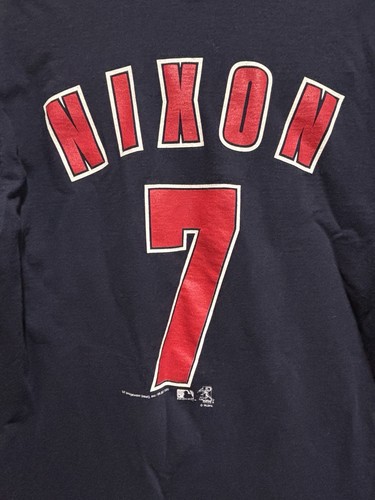 CSA Vintage 2001 MLB Boston Red Sox Trot Nixon T-Shirt Jersey sz Youth Large - Picture 7 of 7