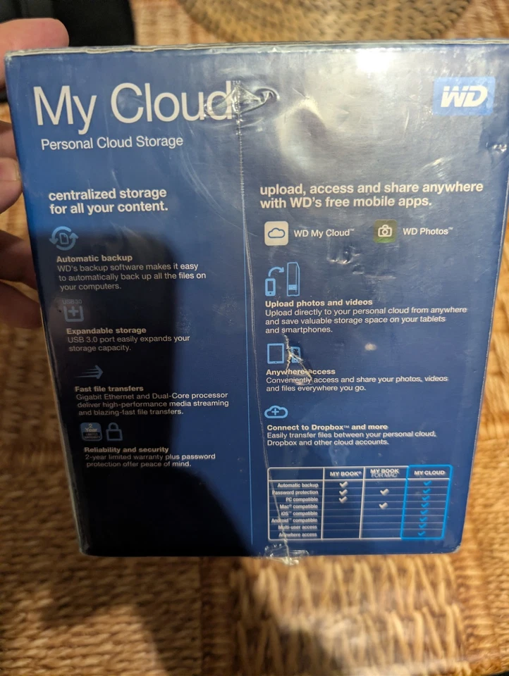 WD western digital RARE My Cloud 4TB Personal Cloud Storage Server New / Sealed - Image 4 of 4