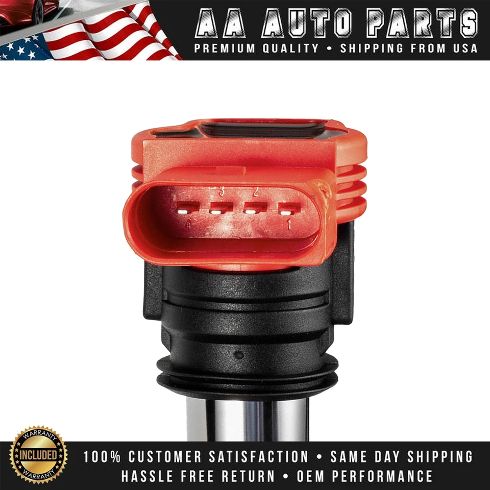 4x Ignition Coil & 4x NGK Spark Plug For Audi TT A4 VW Golf Jetta GTI 2.0L UF529 - Image 3 of 4