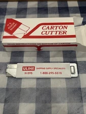 Uline H-595 Carton Cutters Box of 1 Dozen - New 12 Cutters
