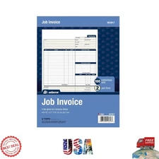 Detailed Carbonless Invoice Forms - 100 Sheets, Ideal for Service Billing