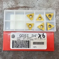 Qty 6 Allied AMEC TCMT3(2.5)2 32.52 TCMT16T308 QDSI 34 HC P25 Carbide Inserts