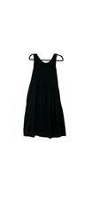 EVERLANE Dress Women’s Small Black Cotton Knit Tiered Pleaded Sleeveless