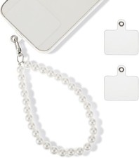 Simarro Universal Pearl Phone Lanyard with 2 Back Patch Short Chain...