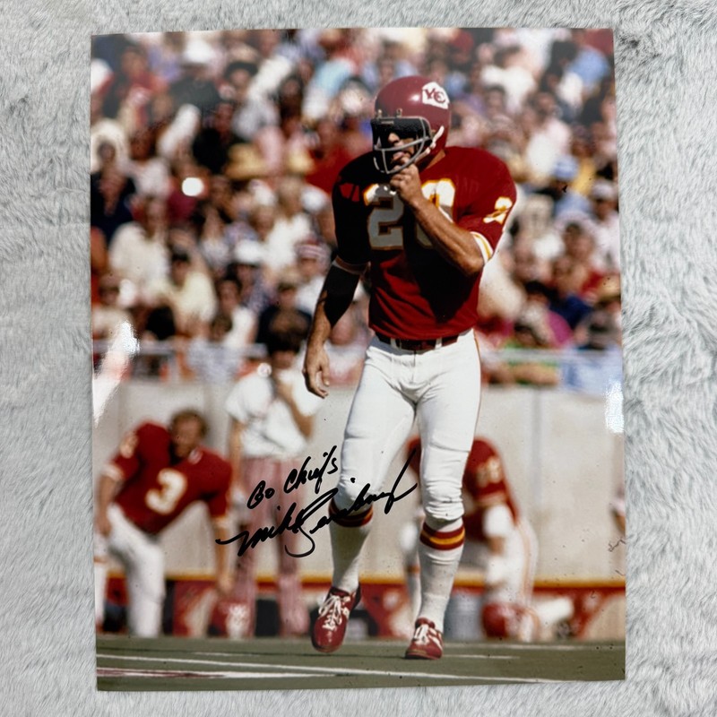 Mike Sensibaugh Autograph 8x10 Photo Auto Kansas City Chiefs NFL Football