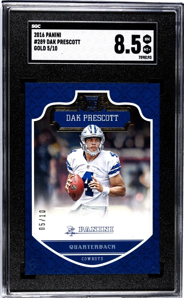 Dak Prescott Panini #289 Gold Knight