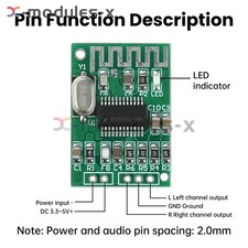 3.3-5V Mini Bluetooth Decoding Board Bluetooth Audio Receiver Module 2.0 Dual CH