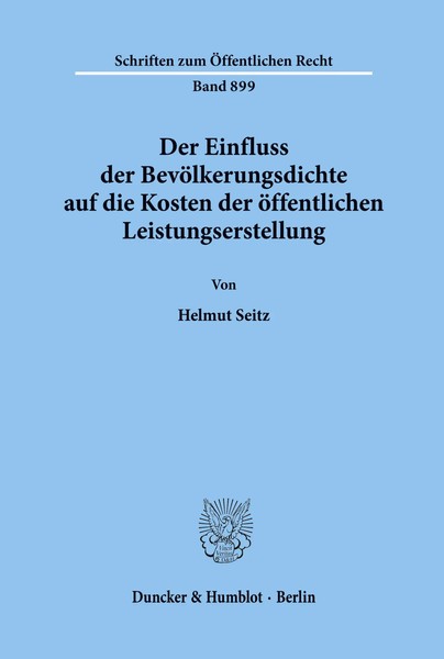 Der Einfluss Der BevöLkerungsdichte Auf Die Kosten Der öFfentlichen...-image
