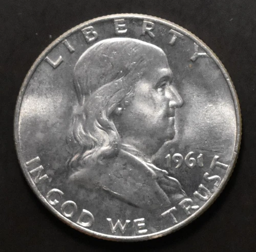 Franklin Half Dollar   1961-D    Choice BU  Free Shipping!