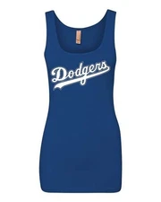 Los Angeles Dodgers Next Level Womens Spandex Tank Small or Large