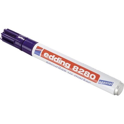 edding 8280 securitas uv marker - colourless - 1 pen - round nib 1.5-3 mm - b...