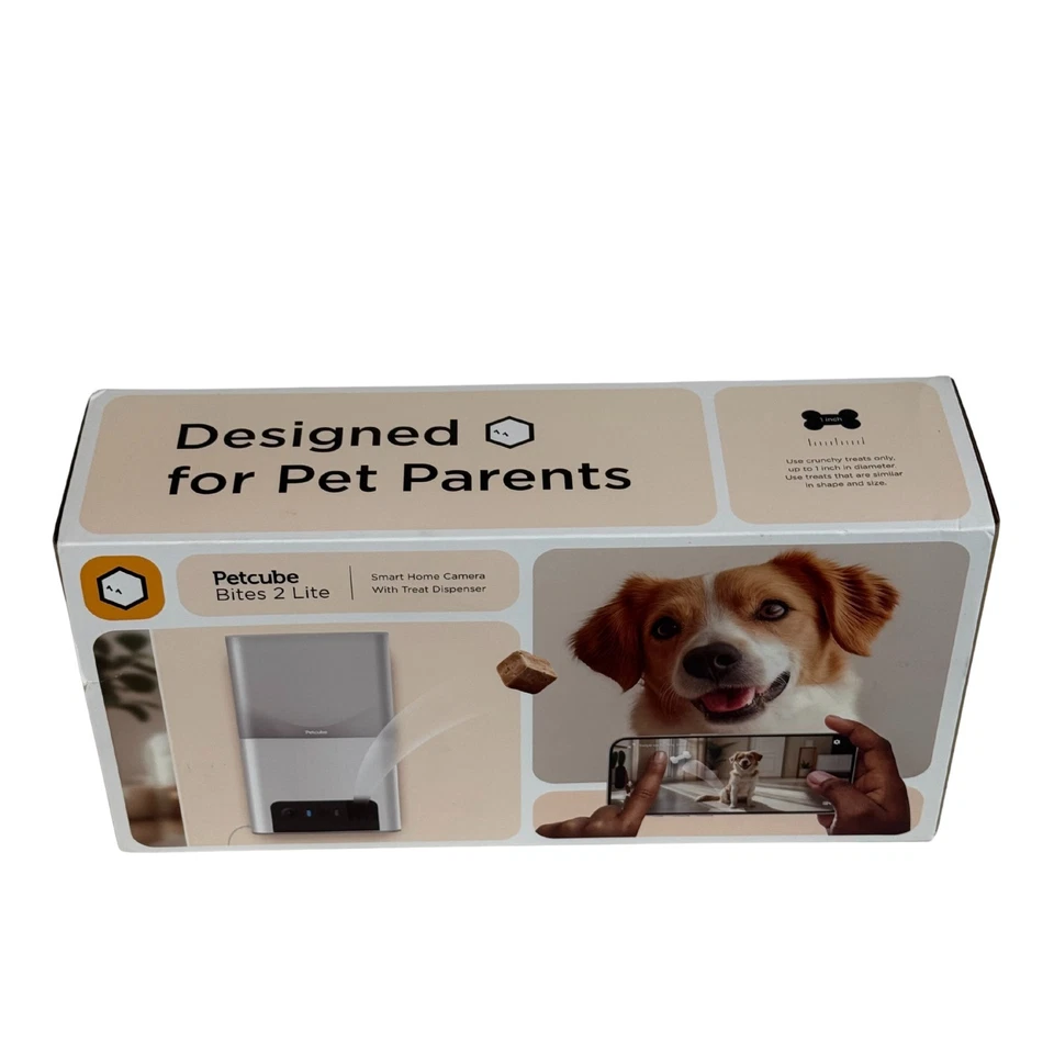Petcube Bites 2 Lite Smart Pet Camera WiFi Treat Dispenser 1080p HD Open Box - Image 3 of 4