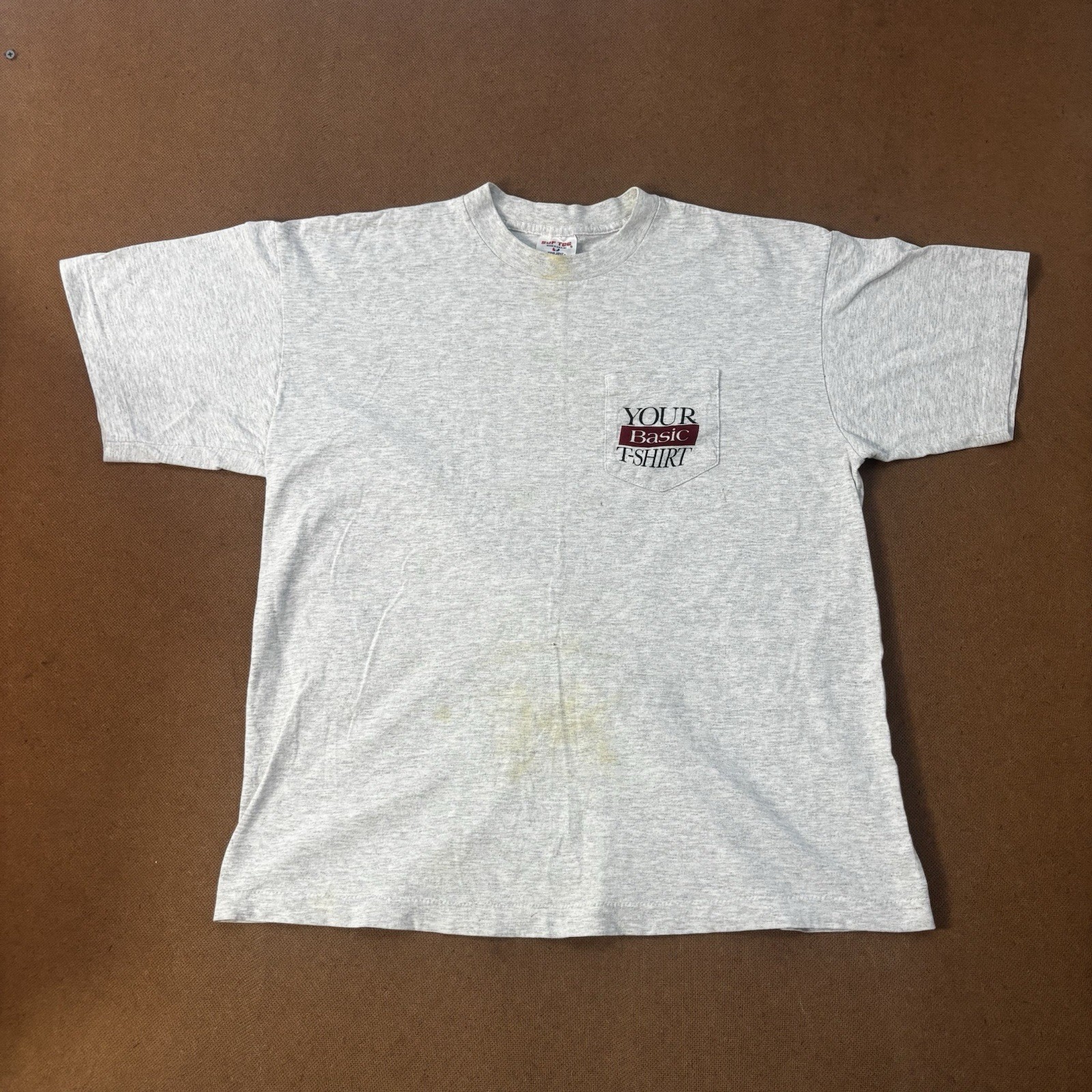Vintage SofTee “Keep It Basic” Pocket T-Shirt Sin… - image 9