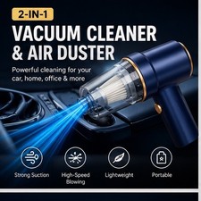Handheld Car Vacuum Cleaner, 9000Pa Vacuum Cleaner and Air Duster, 120W
