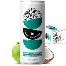Premium Coconut Water - Low Calorie All-Natural Drink with Electrolytes - Non-Gm
