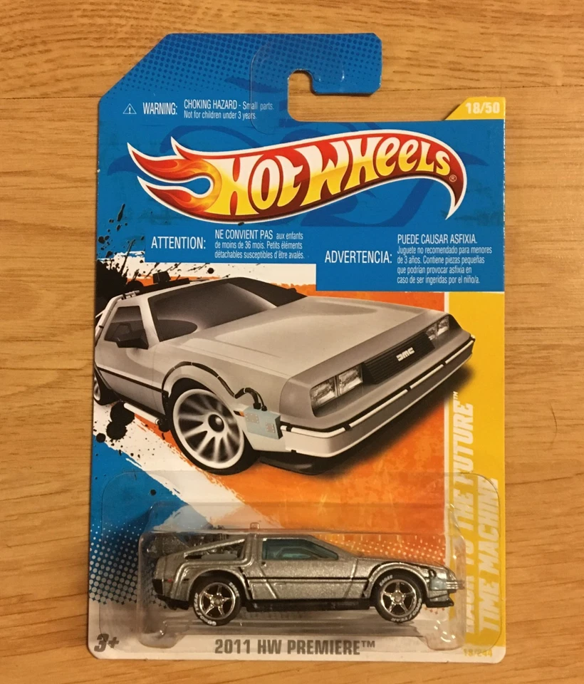 Hot Wheels 2011 Premiere TIME MACHINE DeLorean DMC-12 CUSTOM Riders Wheel Swap - Image 4 of 4