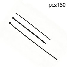 Nylon Cable Ties, 12+12+18-inch V-shaped Serrated Double-Sided 150pcs