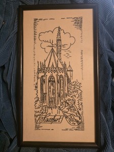 Embroidered Framed Wall Art Ritterkapelle Knights Chapel Haßfurt Hassfurt AmMain