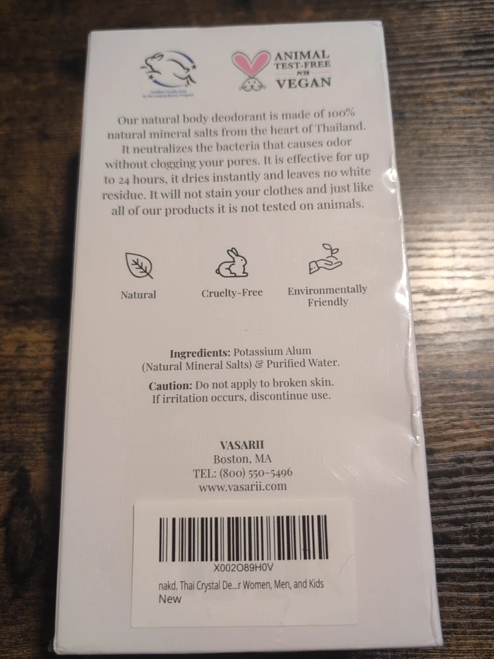 Nakd. Spray desodorante de cristal tailandés - 2 botellas de desodorante en aerosol de sal Foto 3 de 4