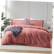 Pink Clay Duvet Cover Size - 3 Piece Duvet King 33 - Pink Clay No Comforter 