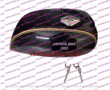 NORTON COMMANDO INTERSTATE FUEL TANK PAINTED STEEL BLACK CO...