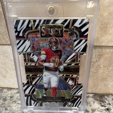 Panini Select Andre Jones Rookie Zebra Prizm Die-Cut Serial #98 Commanders