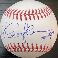 Charlie Sheen Signed Official MLB Baseball Beckett BAS Ricky Vaughn Wild Thing