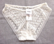 Pretty Sexy White Lace Stretch Panties HON2 Size S/M