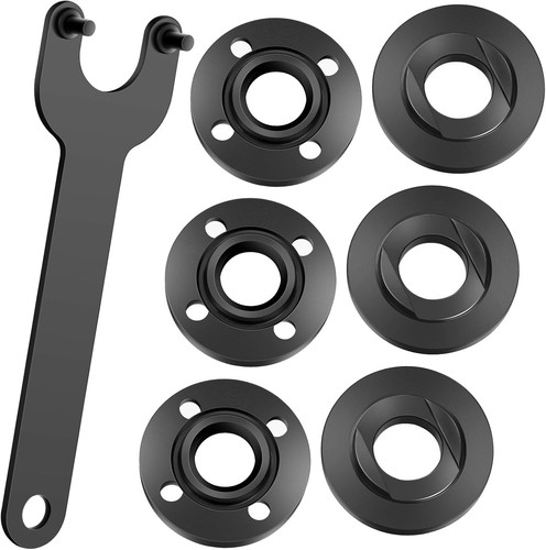 Set dadi e flangia per smerigliatrice angolare 7 pezzi compatibili con Dewalt, Milwaukee, Bosch nuovi - Foto 2 di 8
