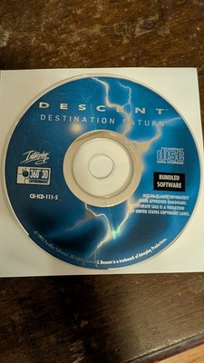 Descent Destination Saturn PC CD-ROM game for MS-DOS 1995 Interplay Disc Only