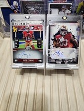 Jacob Cowing Rookie Autograph Cards 2 Football Optic Is On Card. rookie card picture